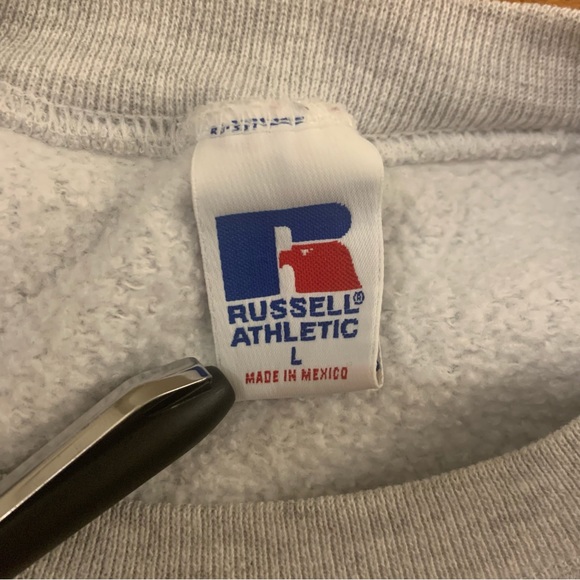 Vintage 90’s Russell Athletics Duquesne University Fraternity Sweatshirt Size L - Picture 4 of 5